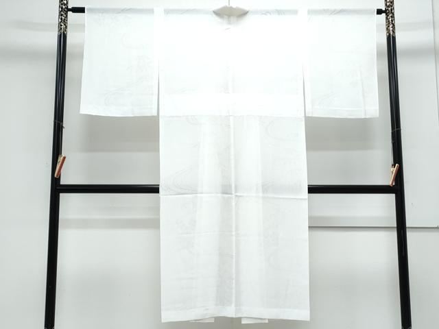 平和屋着物＊夏物　長襦袢　流水花紋紗　胡粉色　洗える着物　CABK0614th