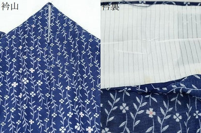 平和屋着物＊夏物　小紋　絽　草花文　洗える着物　CABK0636th