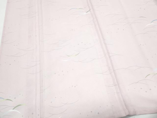 平和屋着物＊夏物　小紋　絽　露芝文　洗える着物　CABK0638th