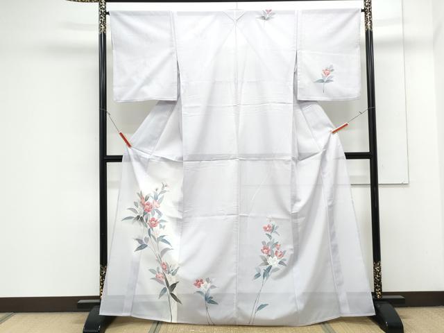 平和屋着物＊夏物　訪問着　絽　草花文　暈し染め　洗える着物　CABK0639th