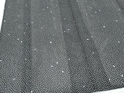 平和屋着物＊夏物　小紋　絽　舞花びら　黒地　洗える着物　CABK0642th