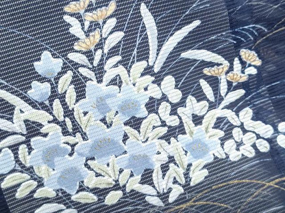 平和屋着物＊夏物　訪問着　絽　草花文　洗える着物　CABK0643th