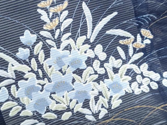 平和屋着物＊夏物　訪問着　絽　草花文　洗える着物　CABK0643th