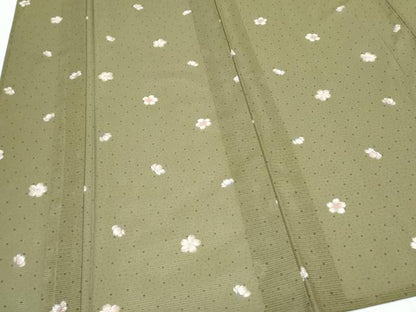 平和屋着物＊夏物　小紋　絽　舞花文　洗える着物　CABK0644th