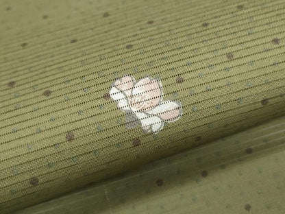 平和屋着物＊夏物　小紋　絽　舞花文　洗える着物　CABK0644th