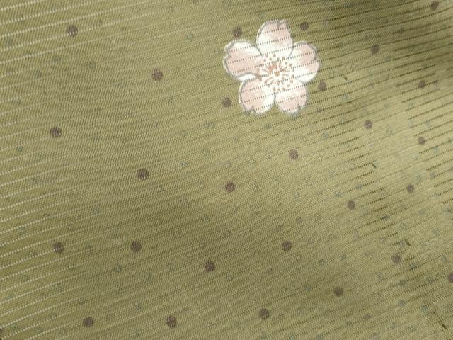 平和屋着物＊夏物　小紋　絽　舞花文　洗える着物　CABK0644th