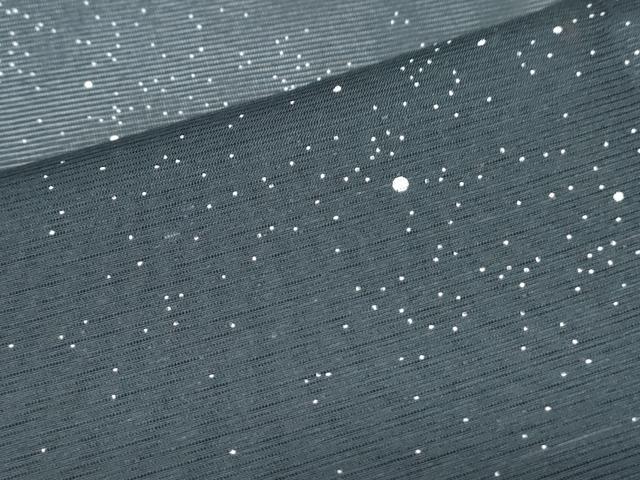 平和屋着物＊夏物　小紋　絽　霞文　黒地　洗える着物　CABK0650th