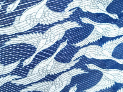 平和屋着物＊夏物　小紋　絽　飛鶴文　洗える着物　CABK0666th