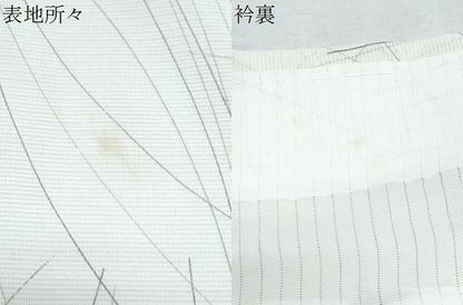 平和屋着物＊夏物　小紋　絽　草花文　洗える着物　CABK0670th