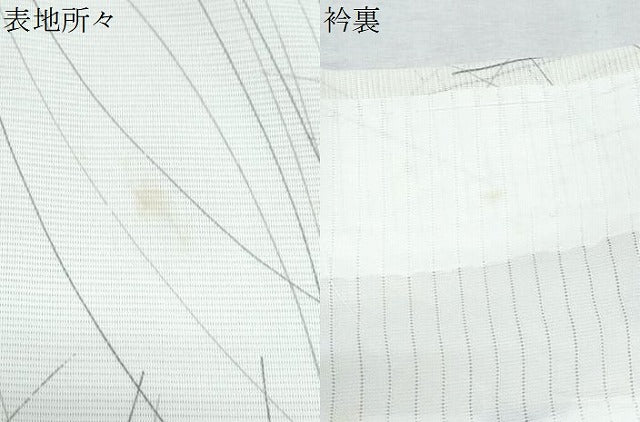 平和屋着物＊夏物　小紋　絽　草花文　洗える着物　CABK0670th