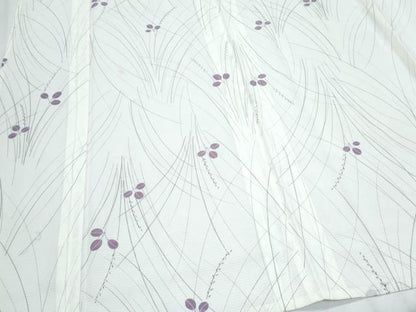 平和屋着物＊夏物　小紋　絽　草花文　洗える着物　CABK0670th