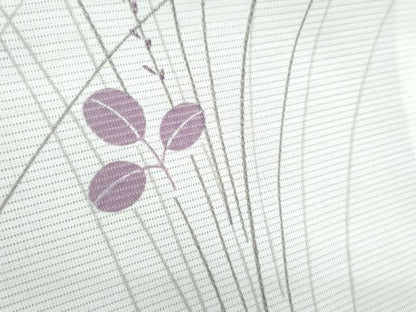 平和屋着物＊夏物　小紋　絽　草花文　洗える着物　CABK0670th