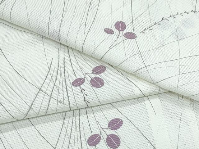 平和屋着物＊夏物　小紋　絽　草花文　洗える着物　CABK0670th