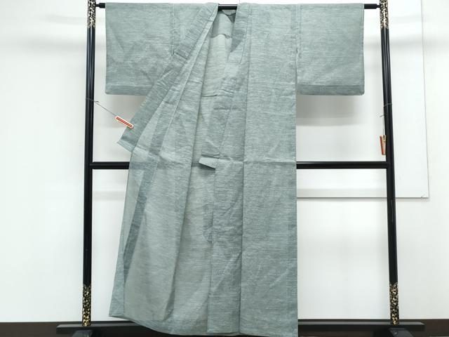 平和屋着物＊夏物　小紋　紗　流水文　洗える着物　未使用　CABK0672th