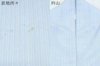 平和屋着物＊夏物　小紋　絽　間道　正絹　逸品　CABK0677th