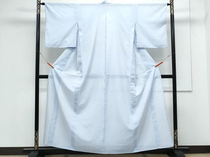 平和屋着物＊夏物　小紋　絽　間道　正絹　逸品　CABK0677th