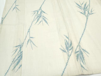 平和屋着物＊夏物　小紋　紗　草葉文　CABK0679th