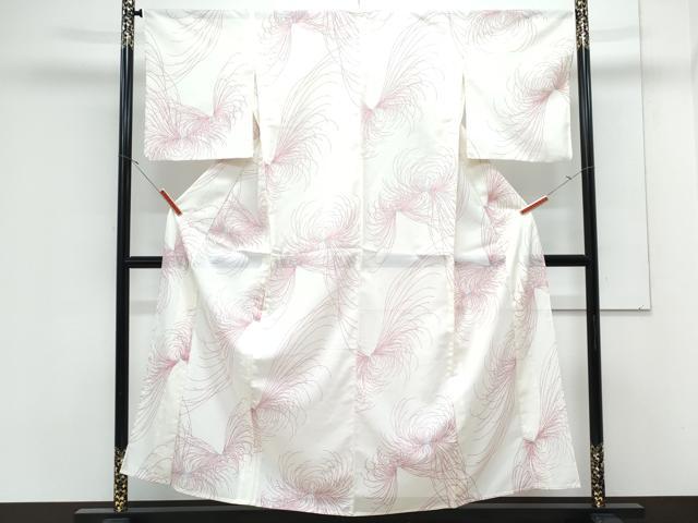 平和屋着物＊夏物　小紋　絽　乱菊　洗える着物　CABK0682th