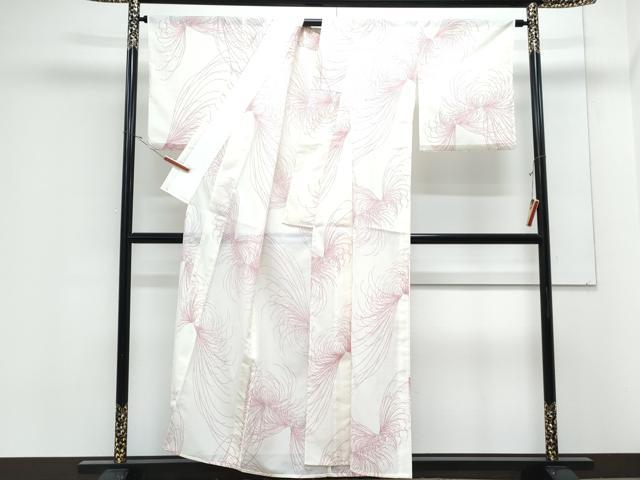 平和屋着物＊夏物　小紋　絽　乱菊　洗える着物　CABK0682th