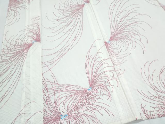 平和屋着物＊夏物　小紋　絽　乱菊　洗える着物　CABK0682th