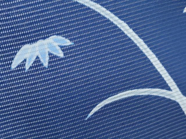 平和屋着物＊夏物　小紋　絽　草花文　洗える着物　CABK0703th