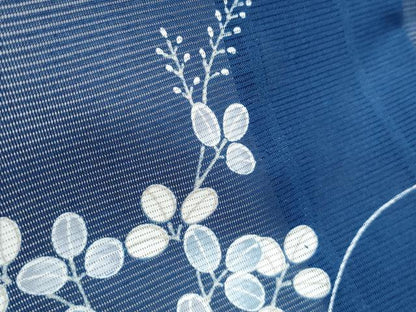 平和屋着物＊夏物　小紋　絽　流水花文　洗える着物　CABK0707th