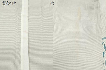 平和屋着物＊夏物　訪問着　絽　枝葉文　正絹　逸品　CABK0711th