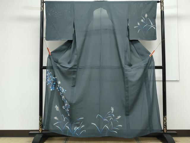 平和屋着物＊夏物　訪問着　絽　蛍　暈し染め　正絹　逸品　CABK0716th