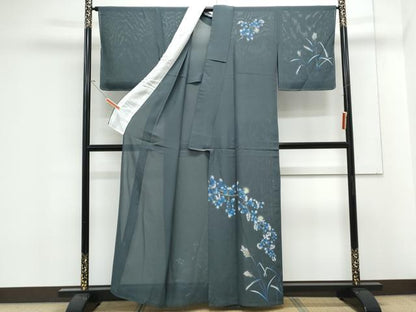 平和屋着物＊夏物　訪問着　絽　蛍　暈し染め　正絹　逸品　CABK0716th