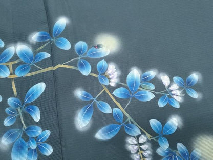 平和屋着物＊夏物　訪問着　絽　蛍　暈し染め　正絹　逸品　CABK0716th