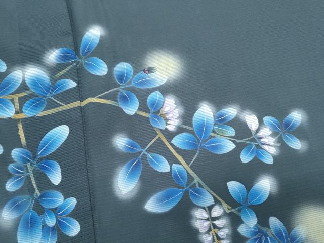 平和屋着物＊夏物　訪問着　絽　蛍　暈し染め　正絹　逸品　CABK0716th