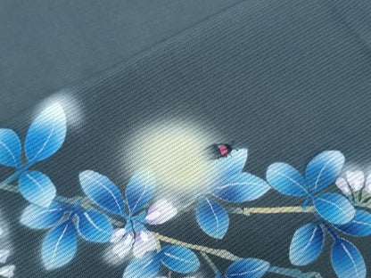 平和屋着物＊夏物　訪問着　絽　蛍　暈し染め　正絹　逸品　CABK0716th