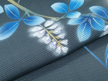平和屋着物＊夏物　訪問着　絽　蛍　暈し染め　正絹　逸品　CABK0716th
