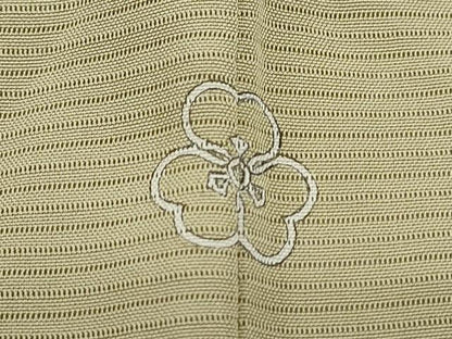 平和屋着物＊夏物　訪問着　絽　手書き　刺繍　とんぼ　草葉文　金彩　正絹　逸品　CABK0718th