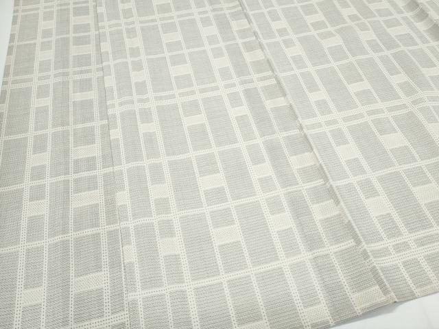 平和屋着物＊夏物　大島紬　夏大島　白大島　150亀甲　吉祥間道　正絹　逸品　CABK0719th