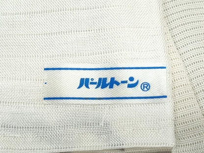 平和屋着物＊夏物　小紋　絽　遠山草花文　正絹　逸品　CABK0723th