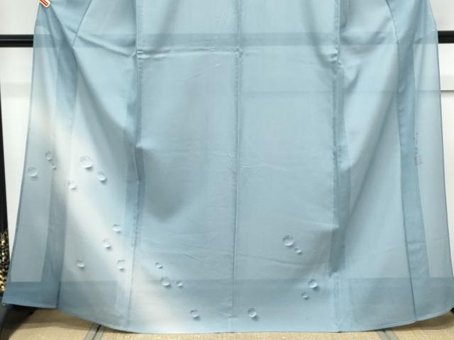 平和屋着物＊夏物　訪問着　紋紗　作家物　手書き　雫　暈し染め　正絹　逸品　CABK0725th