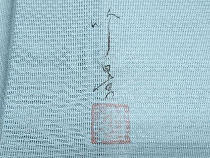 平和屋着物＊夏物　訪問着　紋紗　作家物　手書き　雫　暈し染め　正絹　逸品　CABK0725th