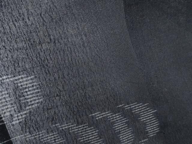 平和屋着物＊夏物　紗紬　光琳水　黒地　正絹　逸品　CABK0727th