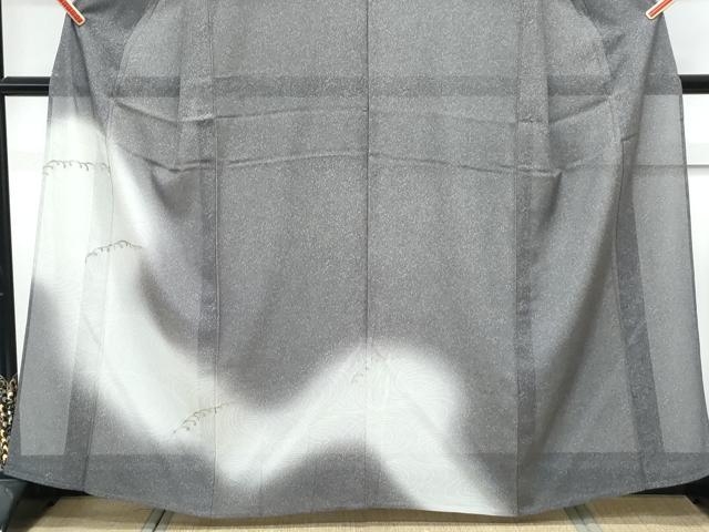 平和屋着物＊夏物　訪問着　絽　流水文　暈し染め　銀彩　正絹　逸品　CABK0732th
