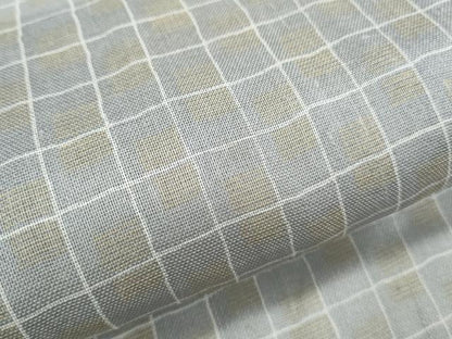 平和屋着物＊夏物　小紋　紗紬　格子文　正絹　逸品　CABK0735th