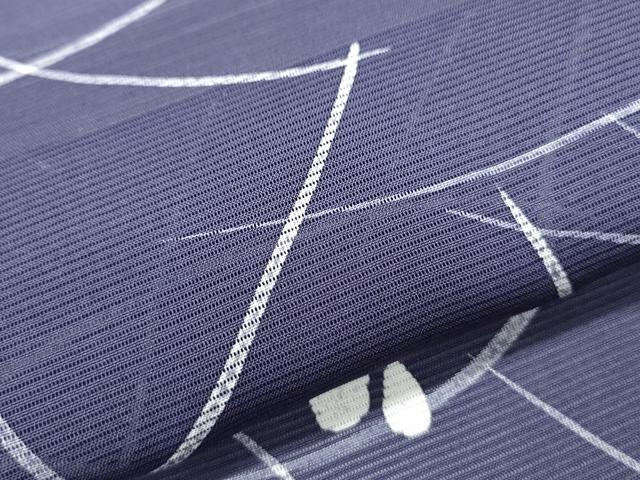 平和屋着物＊夏物　小紋　絽　芝草文　正絹　逸品　CABK0736th
