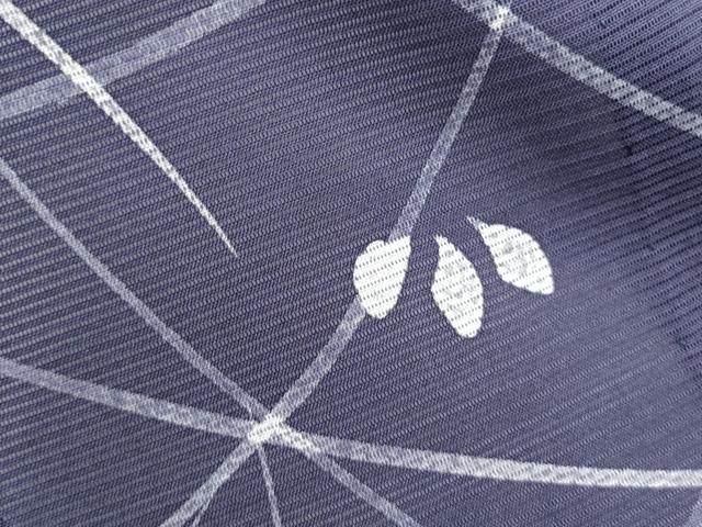 平和屋着物＊夏物　小紋　絽　芝草文　正絹　逸品　CABK0736th