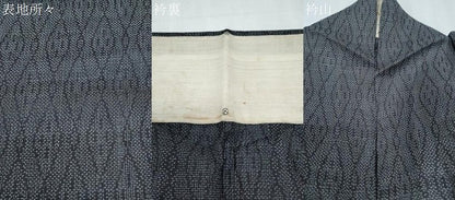 平和屋着物＊夏物　夏物　石川県指定無形文化財　能登上布　本麻手織上布　菱吉祥文　麻　逸品　CABK0740th