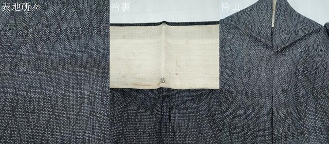 平和屋着物＊夏物　夏物　石川県指定無形文化財　能登上布　本麻手織上布　菱吉祥文　麻　逸品　CABK0740th