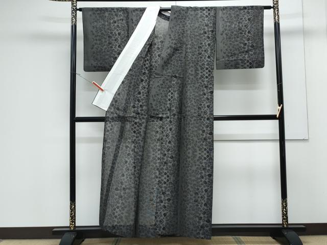 平和屋着物＊夏物　大島紬　夏大島　吉祥文　正絹　逸品　CABK0747th