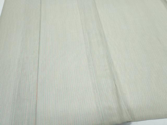 平和屋着物＊夏物　江戸小紋　絽　縞　正絹　逸品　未使用　CABK0748th