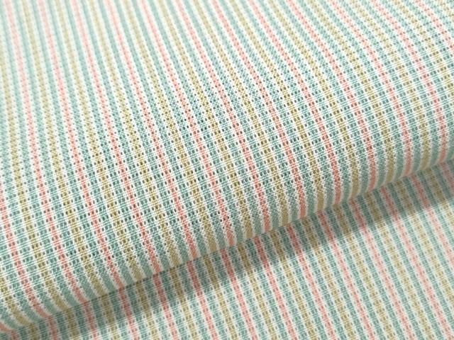 平和屋着物＊夏物　江戸小紋　絽　縞　正絹　逸品　未使用　CABK0748th