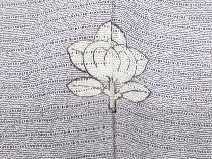 平和屋着物＊夏物　色無地　絽縮緬　薄葡萄色　正絹　逸品　CABK0749th