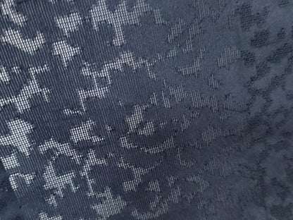 平和屋着物＊夏物　色無地　葉尽くし紋紗　黒紅色　正絹　逸品　CABK0753th